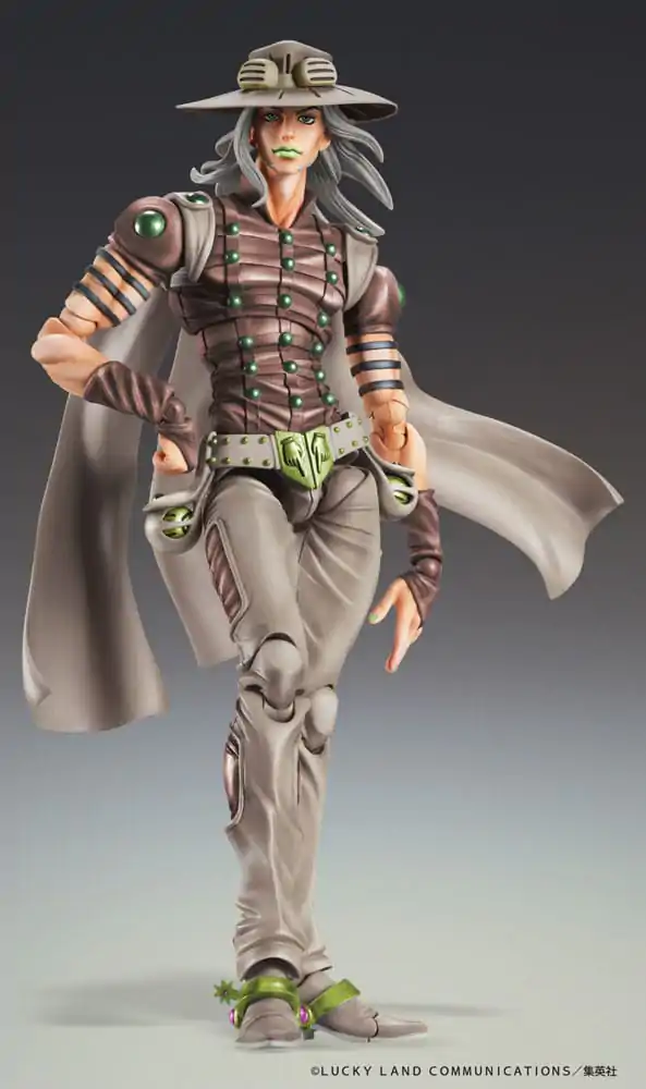 JoJo's Bizarre Adventure Part7 Steel Ball Run Super Action Chozokado Gyro Zeppeli Third akciófigura 16 cm termékfotó