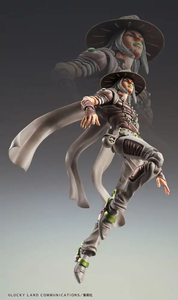 JoJo's Bizarre Adventure Part7 Steel Ball Run Super Action Chozokado Gyro Zeppeli Third akciófigura 16 cm termékfotó