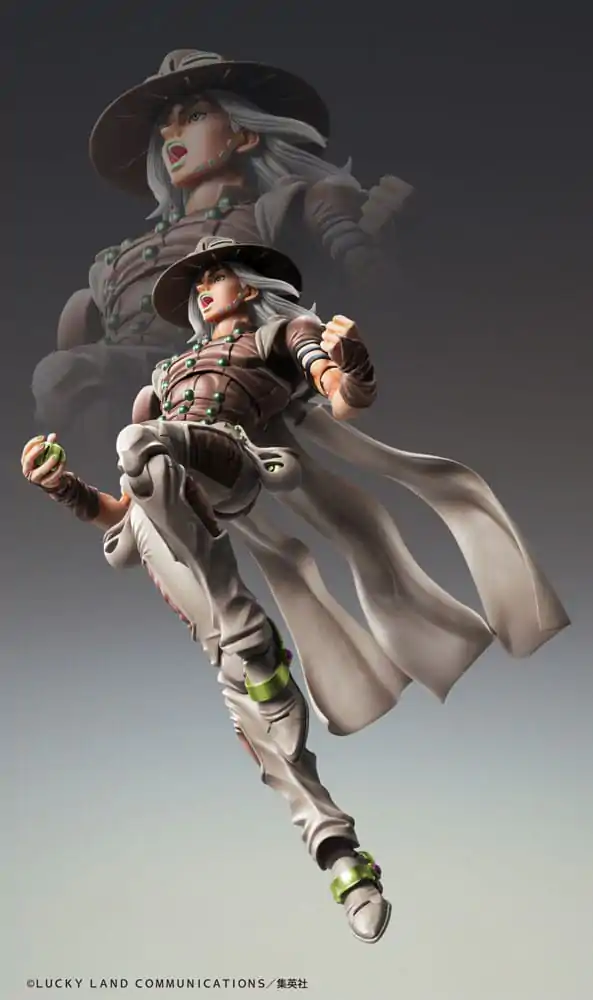 JoJo's Bizarre Adventure Part7 Steel Ball Run Super Action Chozokado Gyro Zeppeli Third akciófigura 16 cm termékfotó