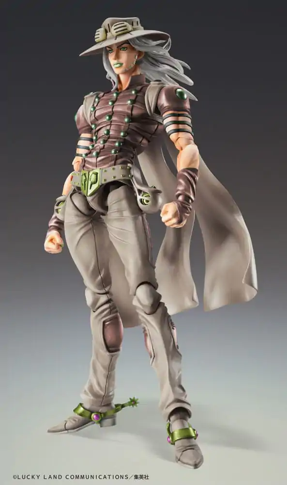 JoJo's Bizarre Adventure Part7 Steel Ball Run Super Action Chozokado Gyro Zeppeli Third akciófigura 16 cm termékfotó