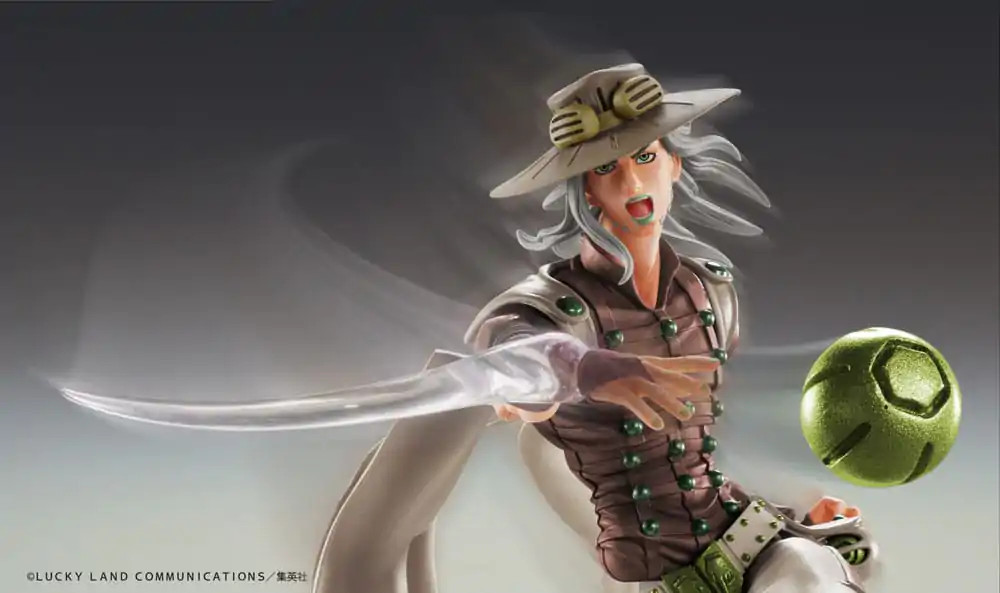 JoJo&#039;s Bizarre Adventure Part7 Steel Ball Run Super Action Chozokado Johnny Joestar Second akciófigura 15 cm termékfotó