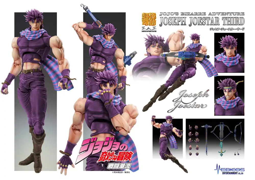 JoJo's Bizarre Adventure Battle Tendency akciófigura Chozokado Joseph Joestar Third 16 cm termékfotó