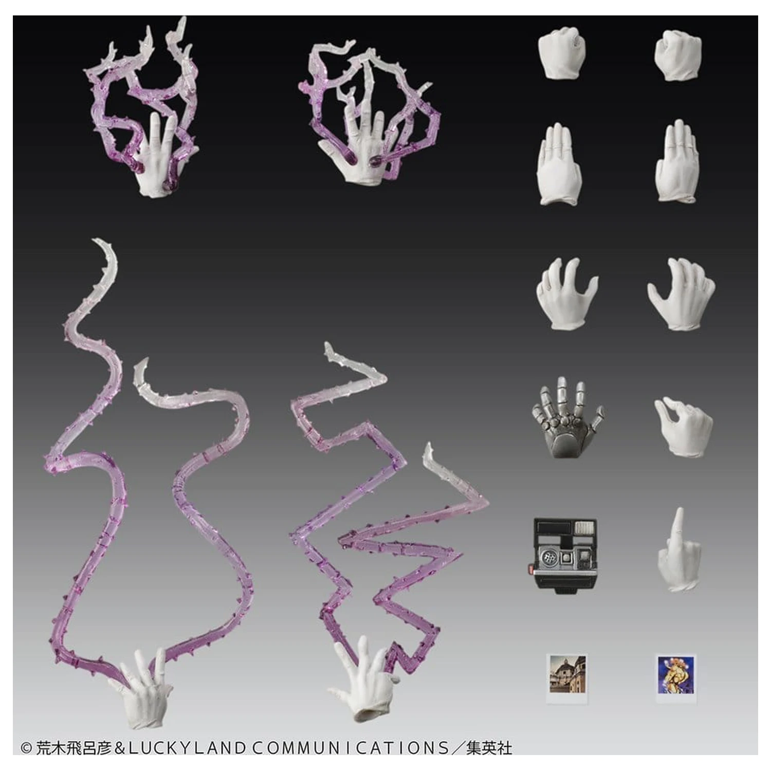 JoJo's Bizarre Adventure Chozokado PVC 2 db-os figura csomag Joseph Joestar & Iggy termékfotó