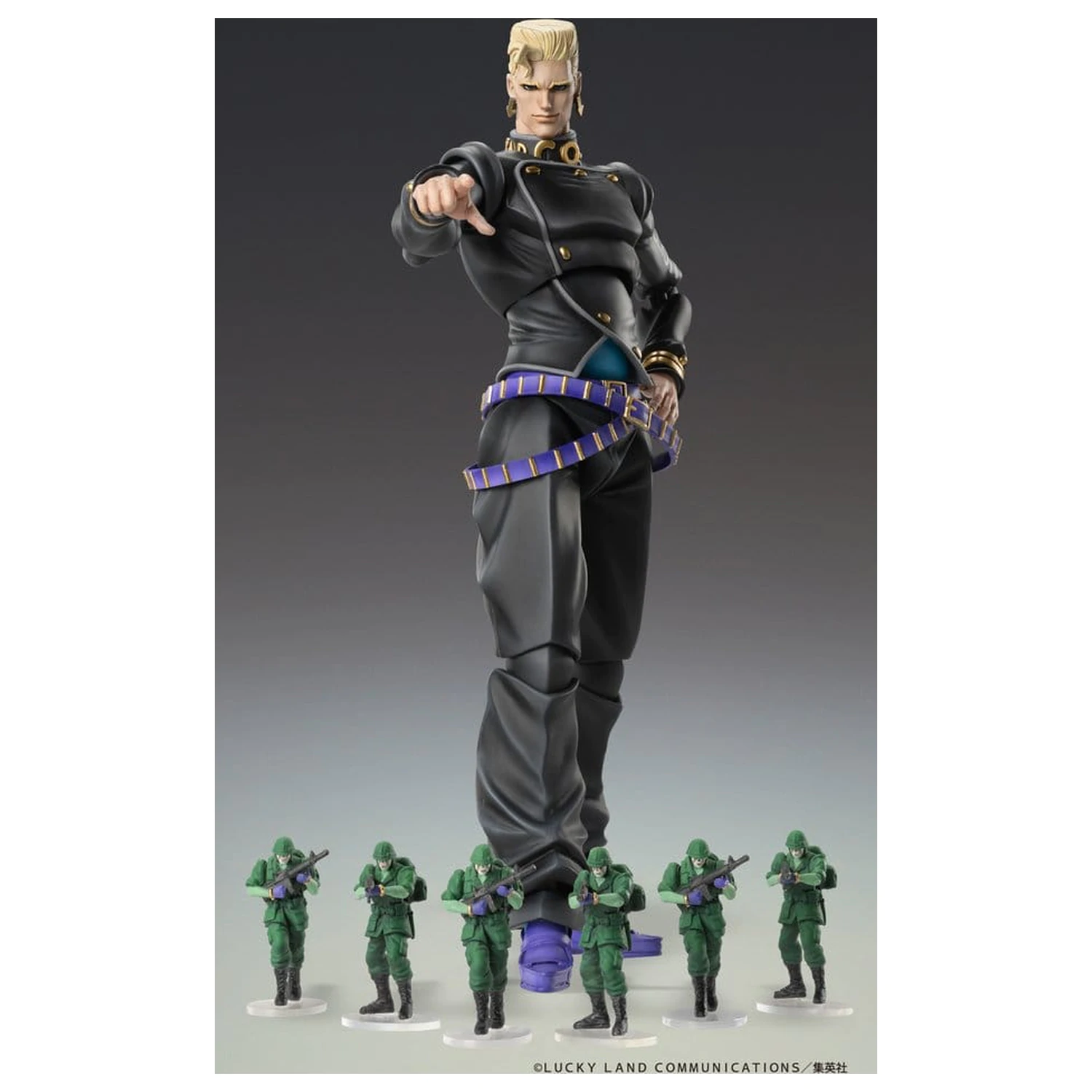 JoJo's Bizarre Adventure: Diamond Is Unbreakable akciófigura Chozokado Keicho Nijimura & Bad Company 17 cm termékfotó