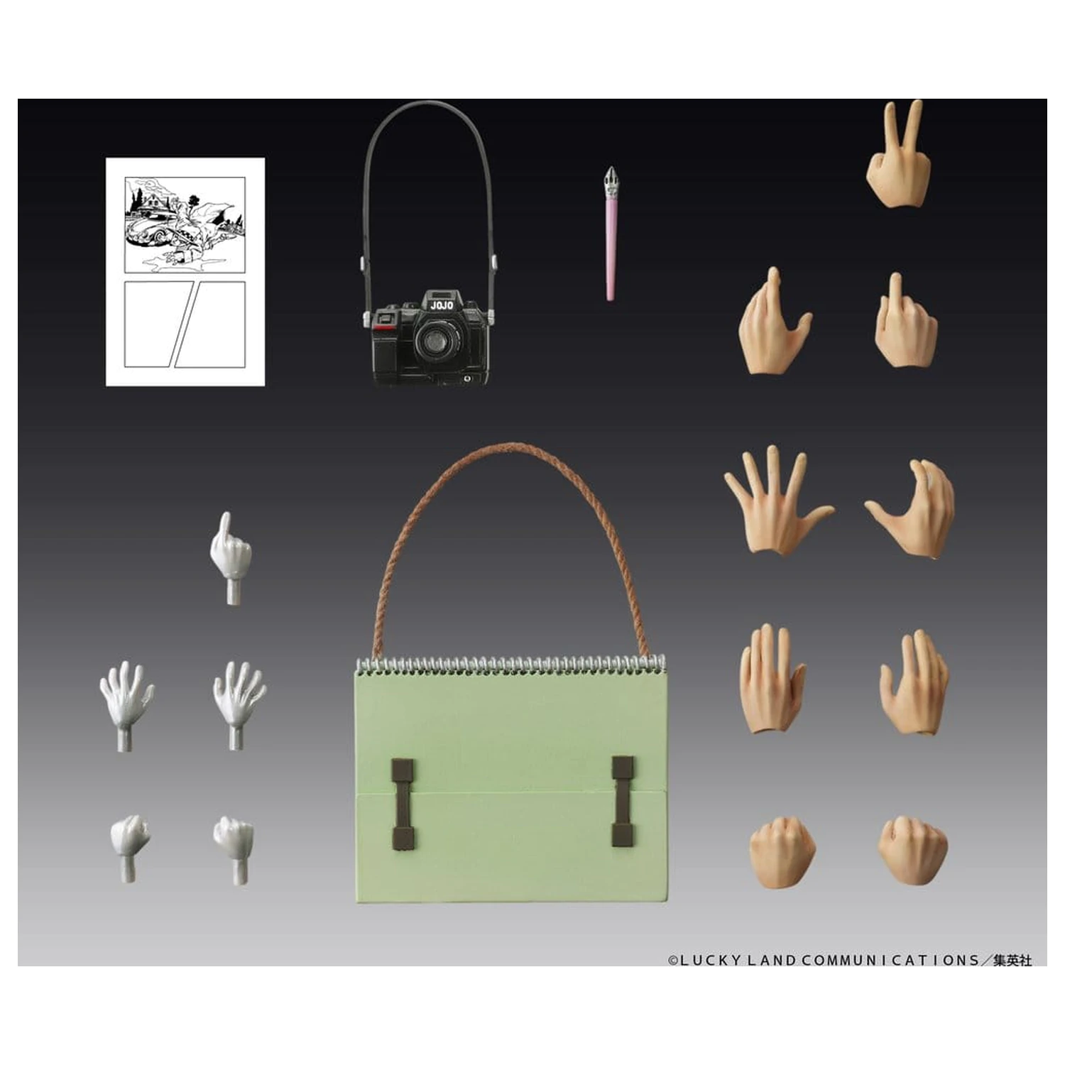 JoJo's Bizarre Adventure: Diamond Is Unbreakable Chozokado Rohan Kishibe & Heaven's Door (Rerelease) akciófigura 15 cm termékfotó