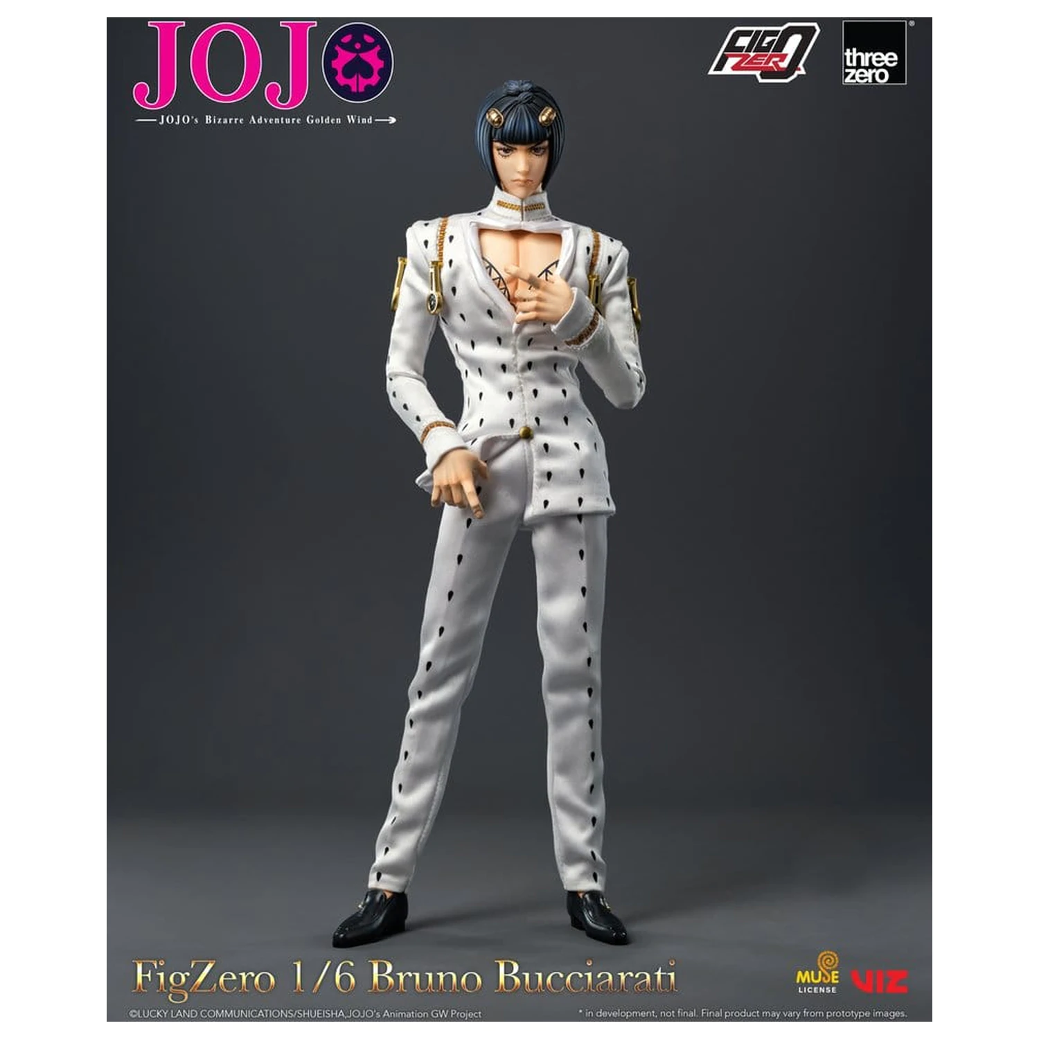 Jojo's Bizarre Adventure: Golden Wind FigZero akciófigura 1/6 Bruno Bucciarati 31 cm termékfotó
