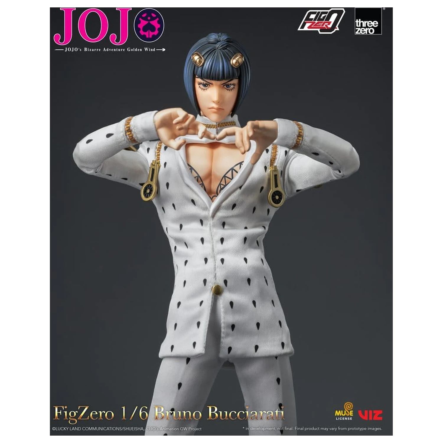Jojo's Bizarre Adventure: Golden Wind FigZero akciófigura 1/6 Bruno Bucciarati 31 cm termékfotó