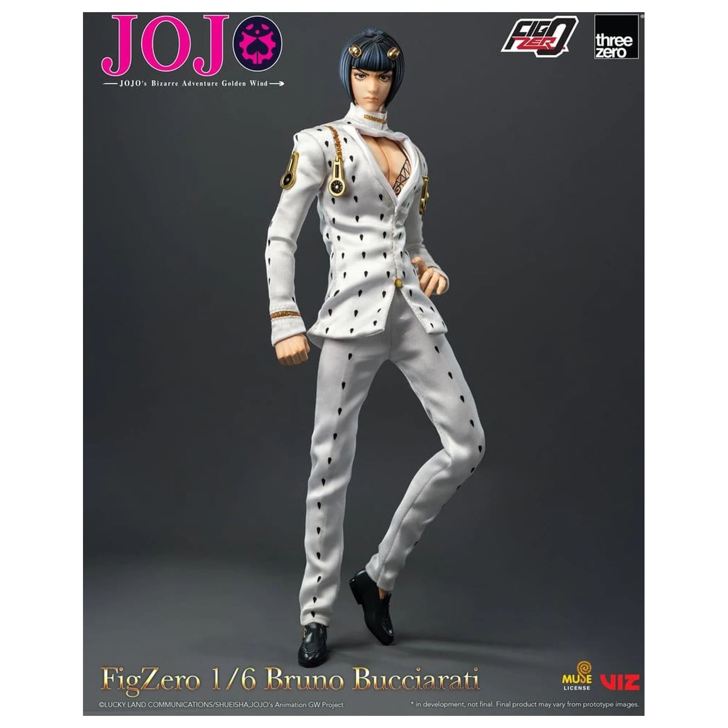 Jojo's Bizarre Adventure: Golden Wind FigZero akciófigura 1/6 Bruno Bucciarati 31 cm termékfotó