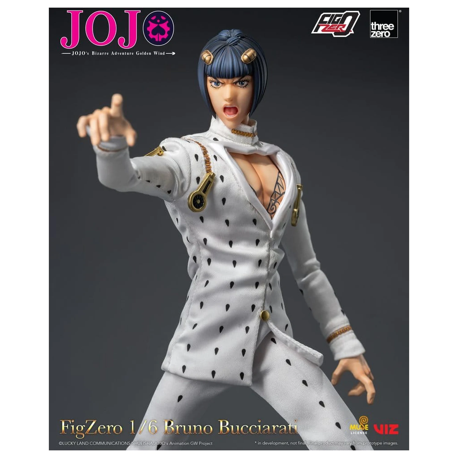 Jojo's Bizarre Adventure: Golden Wind FigZero akciófigura 1/6 Bruno Bucciarati 31 cm termékfotó