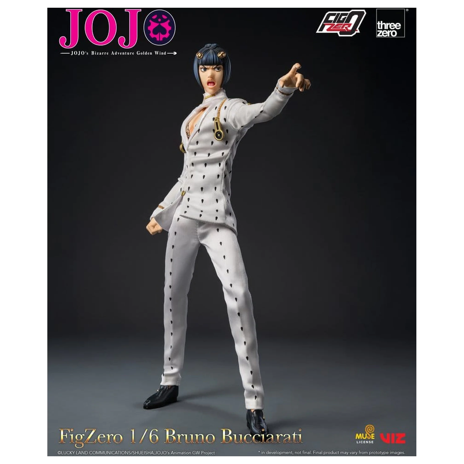 Jojo's Bizarre Adventure: Golden Wind FigZero akciófigura 1/6 Bruno Bucciarati 31 cm termékfotó