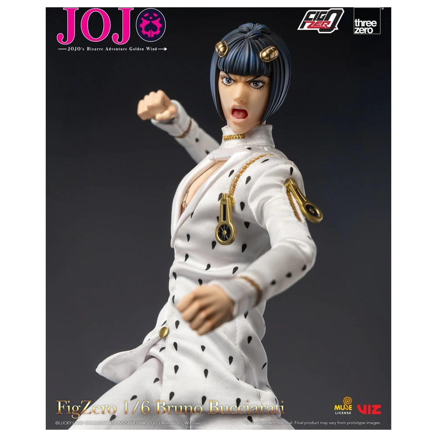 Jojo's Bizarre Adventure: Golden Wind FigZero akciófigura 1/6 Bruno Bucciarati 31 cm termékfotó