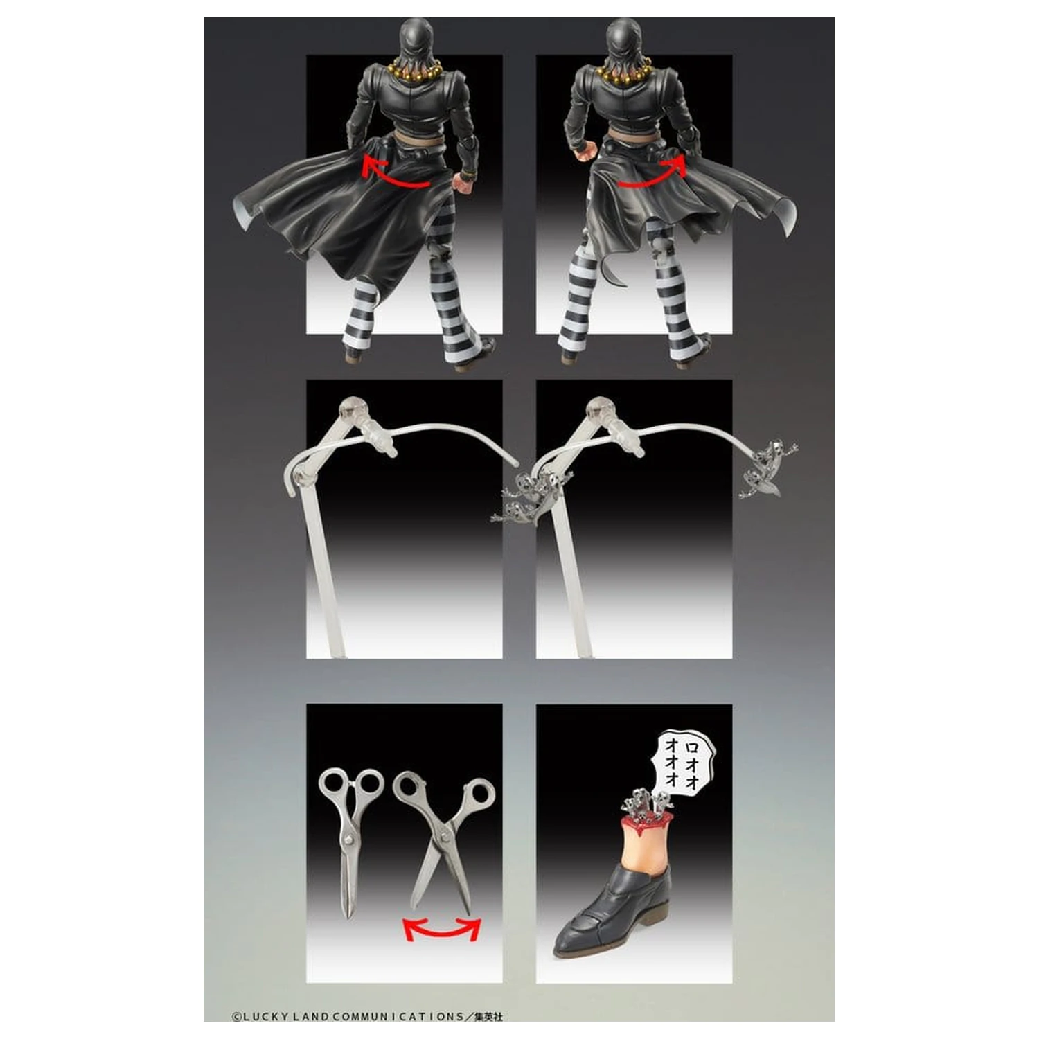 JoJo's Bizarre Adventure: Golden Wind Risotto Nero akciófigura 16 cm termékfotó