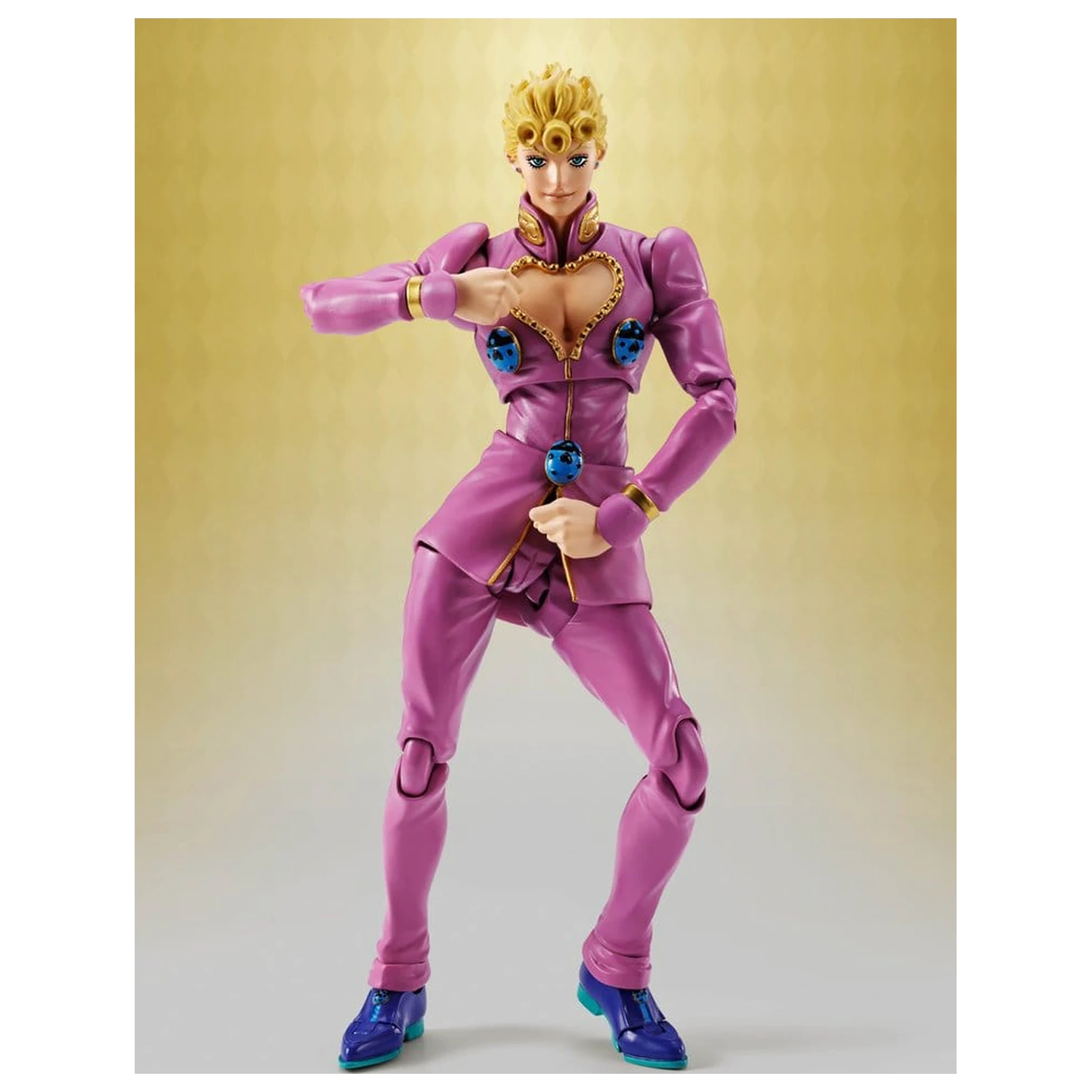 JoJo's Bizarre Adventure: Golden Wind S.H.Figuarts akciófigura Giorno Giovanna 16 cm termékfotó