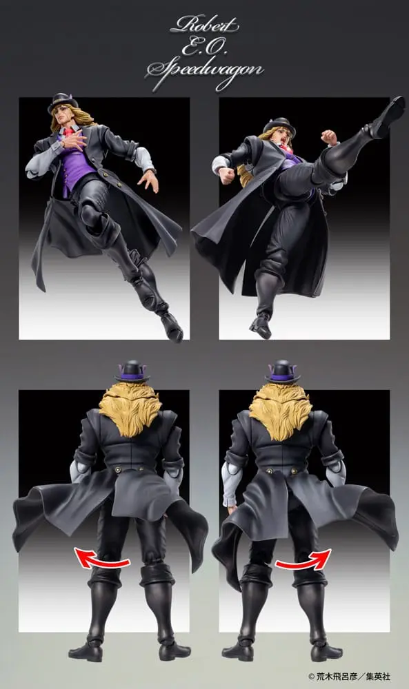 JoJo's Bizarre Adventure Part 1: Phantom Blood Chozokado Robert E. O. Speedwagon akciófigura 17 cm termékfotó