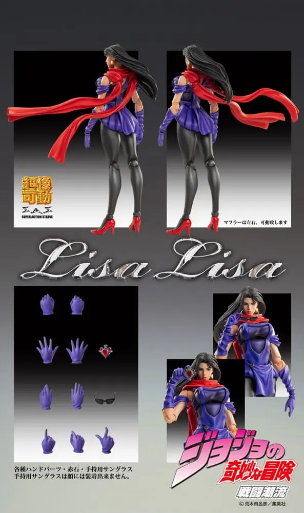 JoJo's Bizarre Adventure Part 2: Battle Tendency Action Figure Chozokado (Lisa Lisa) 15 cm termékfotó