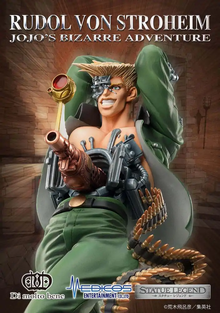 JoJo's Bizarre Adventure Part 2: Battle Tendency Legend PVC Statue Rudol von Stroheim 18 cm termékfotó