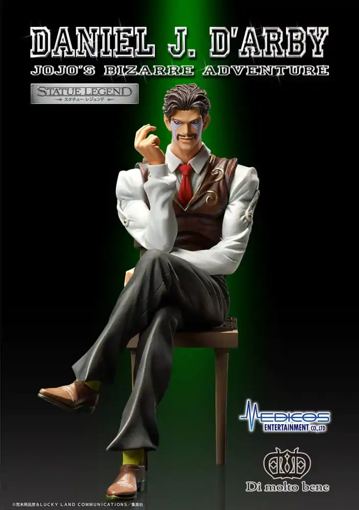 JoJo's Bizarre Adventure Part 3 Statue Legend Daniel J. D'Arby PVC szobor figura 14 cm termékfotó