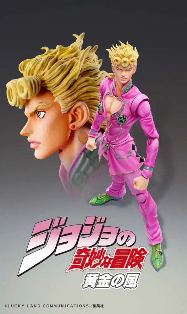 JoJo's Bizarre Adventure Part 5: Golden Wind Action Figure Chozokado Giorno Giovanna (3rd-run) 15 cm termékfotó