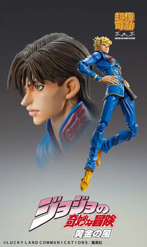 JoJo's Bizarre Adventure Part 5: Golden Wind Chozokado Giorno Giovanna Second akciófigura 15 cm termékfotó