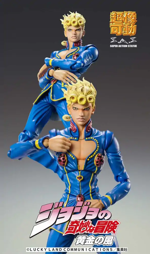 JoJo's Bizarre Adventure Part 5: Golden Wind Chozokado Giorno Giovanna Second akciófigura 15 cm termékfotó