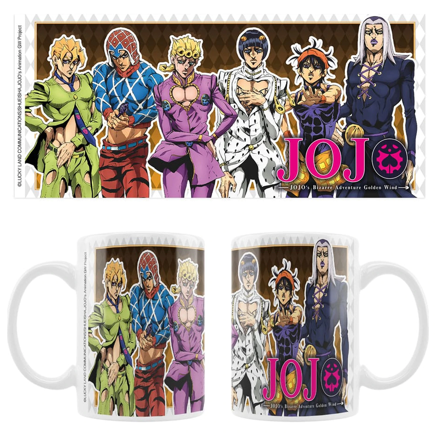 JoJo´s Bizarre Adventure Part 5: Golden Wind Main Characters kerámiabögre  termékfotó