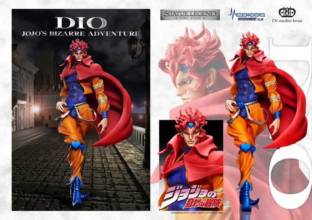 JoJo's Bizarre Adventure Part3 Statue Legend Dio PVC szobor figura 17 cm (re-run) termékfotó