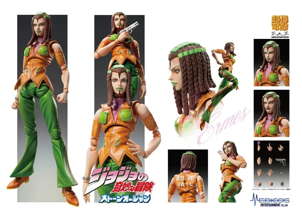 JoJo's Bizarre Adventure Part3 Super Action Chozokado (E Costello) akciófigura 15 cm termékfotó