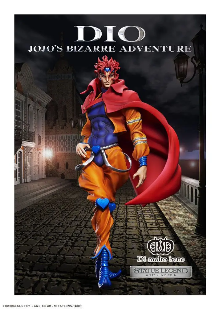 JoJo's Bizarre Adventure Part3 Statue Legend Dio PVC szobor figura 17 cm termékfotó
