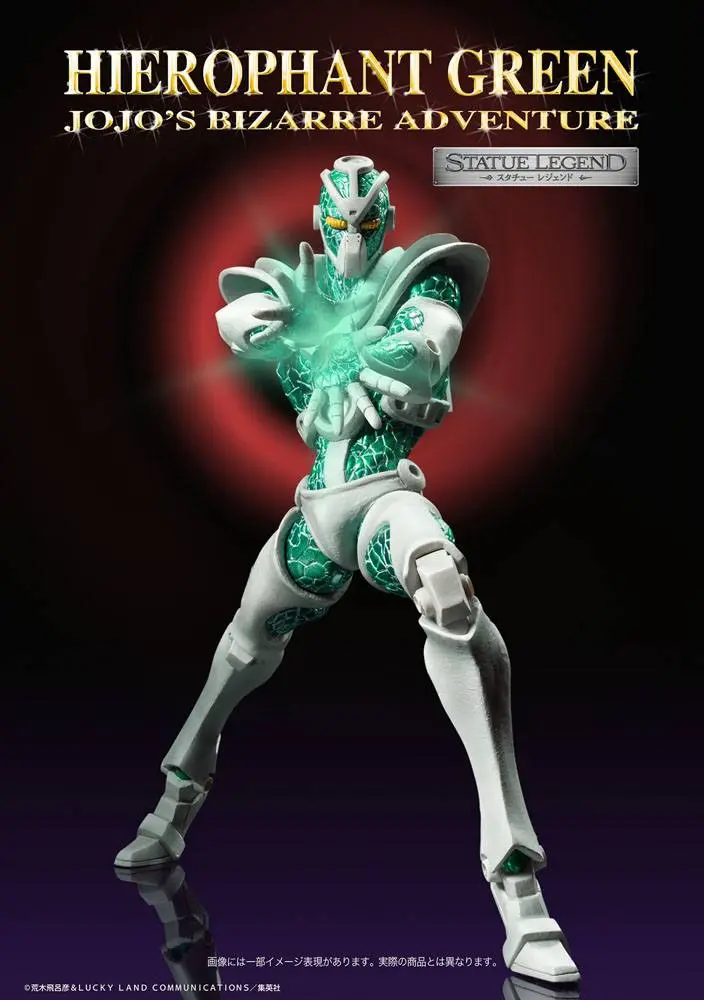 JoJo's Bizarre Adventure Part3 Super Action Action Figure Legend (Hierophant Green) 14 cm termékfotó