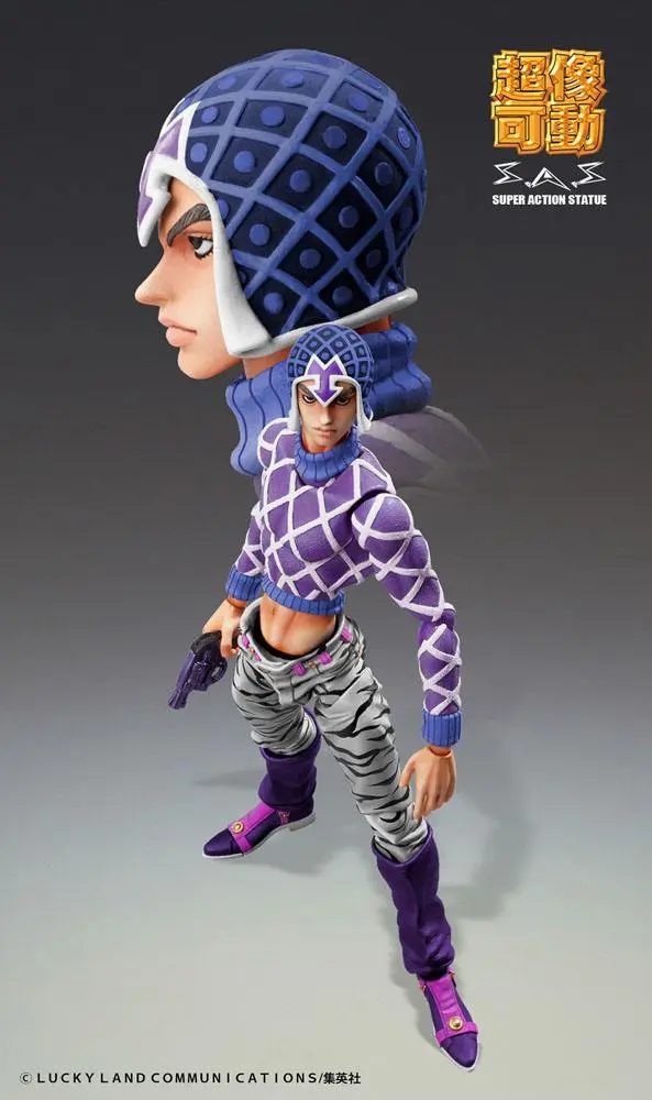 JoJo's Bizarre Adventure Part5 Super Action Chozokado (Guido Mista &amp; SP Third) akciófigura 15 cm termékfotó