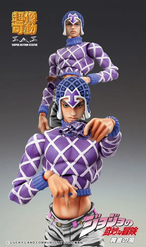JoJo's Bizarre Adventure Part5 Super Action Chozokado (Guido Mista &amp; SP Third) akciófigura 15 cm termékfotó