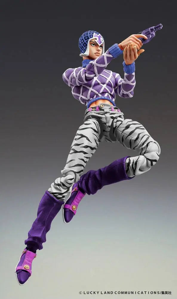 JoJo's Bizarre Adventure Part5 Super Action Chozokado (Guido Mista &amp; SP Third) akciófigura 15 cm termékfotó