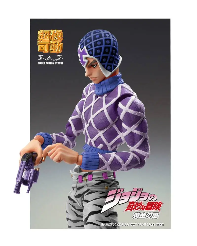 JoJo's Bizarre Adventure Part5 Super Action Chozokado (Guido Mista &amp; SP Third) akciófigura 15 cm termékfotó