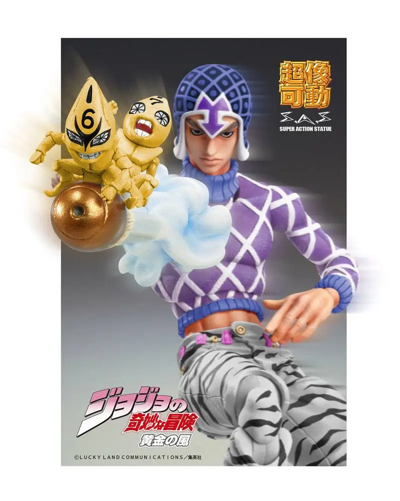 JoJo's Bizarre Adventure Part5 Super Action Chozokado (Guido Mista &amp; SP Third) akciófigura 15 cm termékfotó