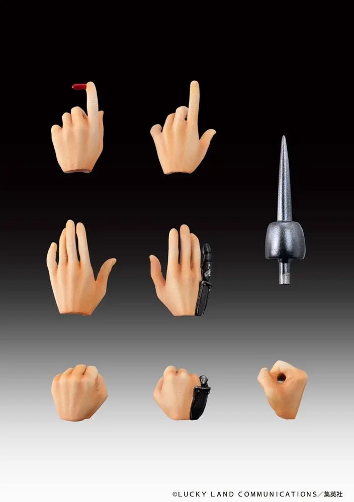 JoJo's Bizarre Adventure Part5 Super Action Chozokado (J P Polnareff) akciófigura 16 cm termékfotó
