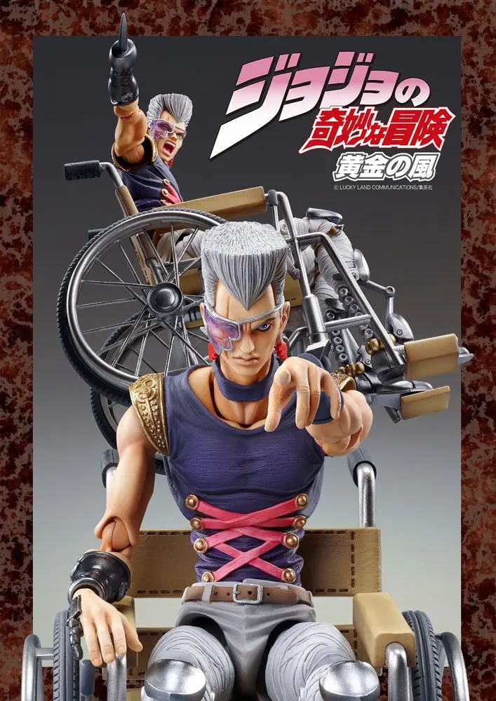 JoJo's Bizarre Adventure Part5 Super Action Chozokado (J P Polnareff) akciófigura 16 cm termékfotó