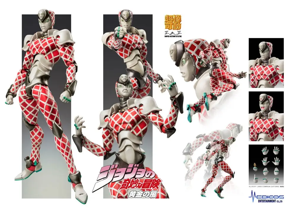 JoJo's Bizarre Adventure Part5 Super Action  Chozokado (K C) akciófigura 16 cm termékfotó