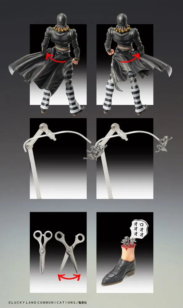 JoJo's Bizarre Adventure Part5 Super Action Chozokado (Risotto Nero) akciófigura 16 cm termékfotó