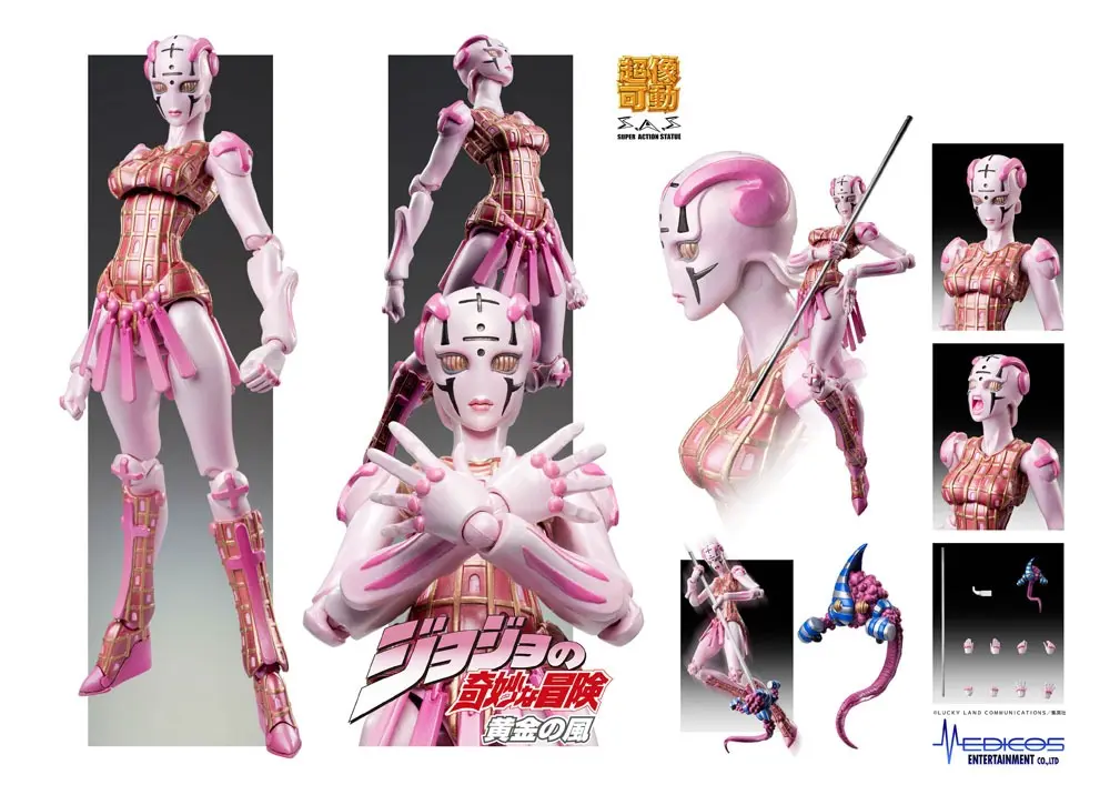 JoJo's Bizarre Adventure Part5 Super Action  Chozokado (S G) akciófigura15 cm termékfotó