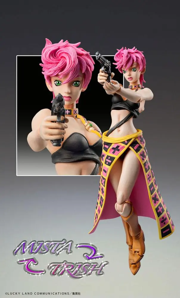 JoJo's Bizarre Adventure Part5 Super Action Chozokado (Trish Una) akciófigura 15 cm termékfotó