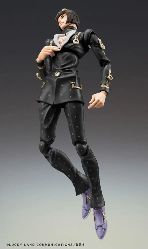 JoJo's Bizarre Adventure Part6 Stone Ocean Chozokado (Bruno Bucciarati Ver. Black) akciófigura 15 cm termékfotó