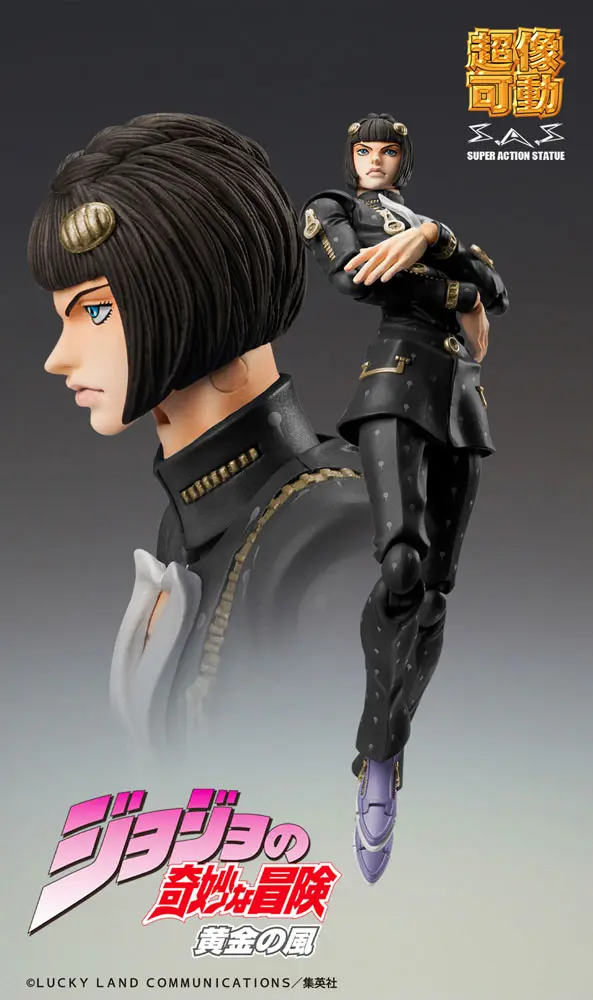 JoJo's Bizarre Adventure Part6 Stone Ocean Chozokado (Bruno Bucciarati Ver. Black) akciófigura 15 cm termékfotó