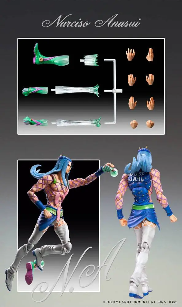 JoJo's Bizarre Adventure Part6 Stone Ocean Chozokado (Narciso A) akciófigura 15 cm termékfotó