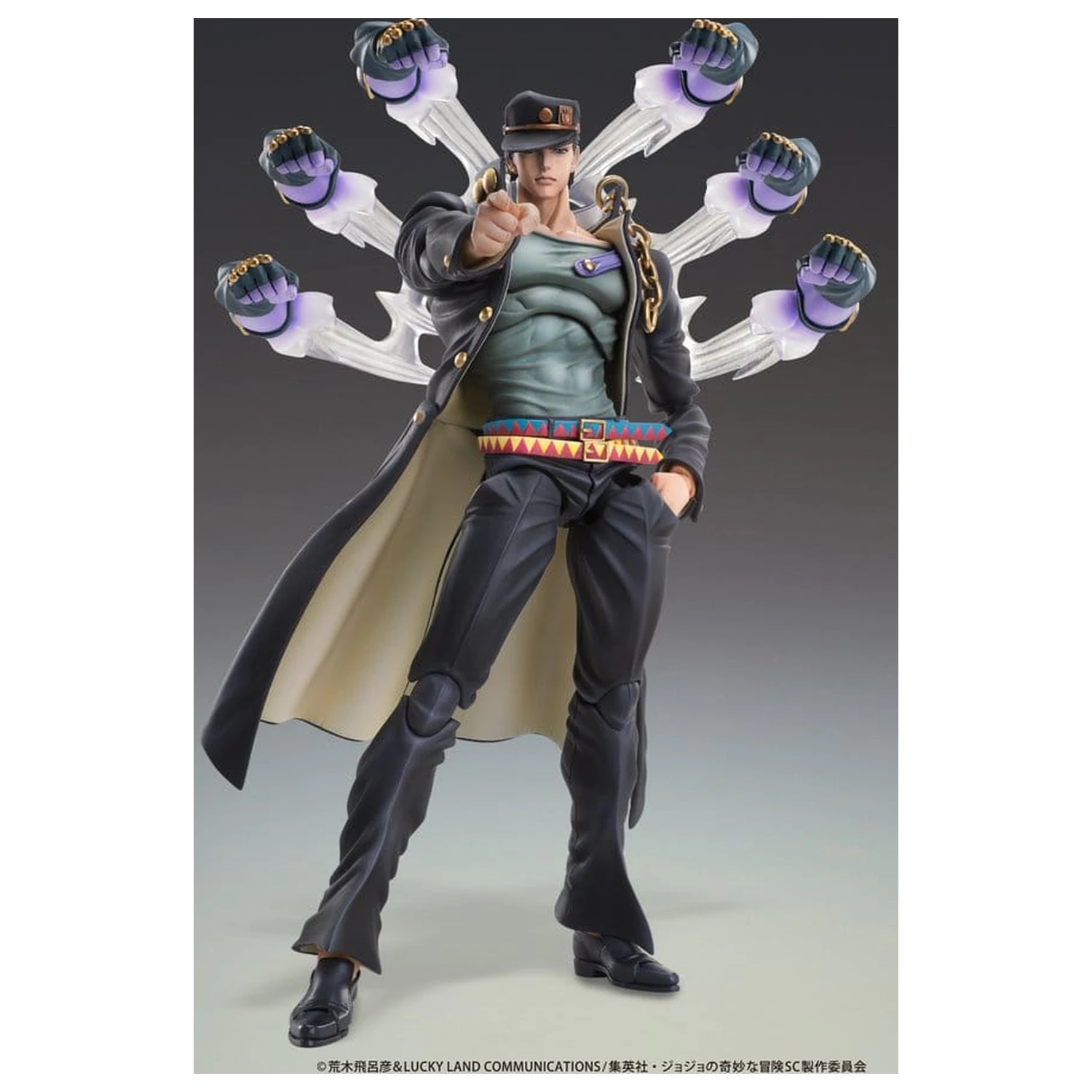 JoJo's Bizarre Adventure: Stardust Crusaders Chozokado akciófigura Jotaro Kujo Ver.2 16 cm termékfotó