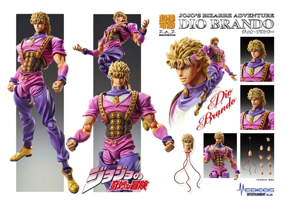 JoJo's Bizarre Adventure Super Action Chozo Kado (Dio Brando) akciófigura 17 cm termékfotó