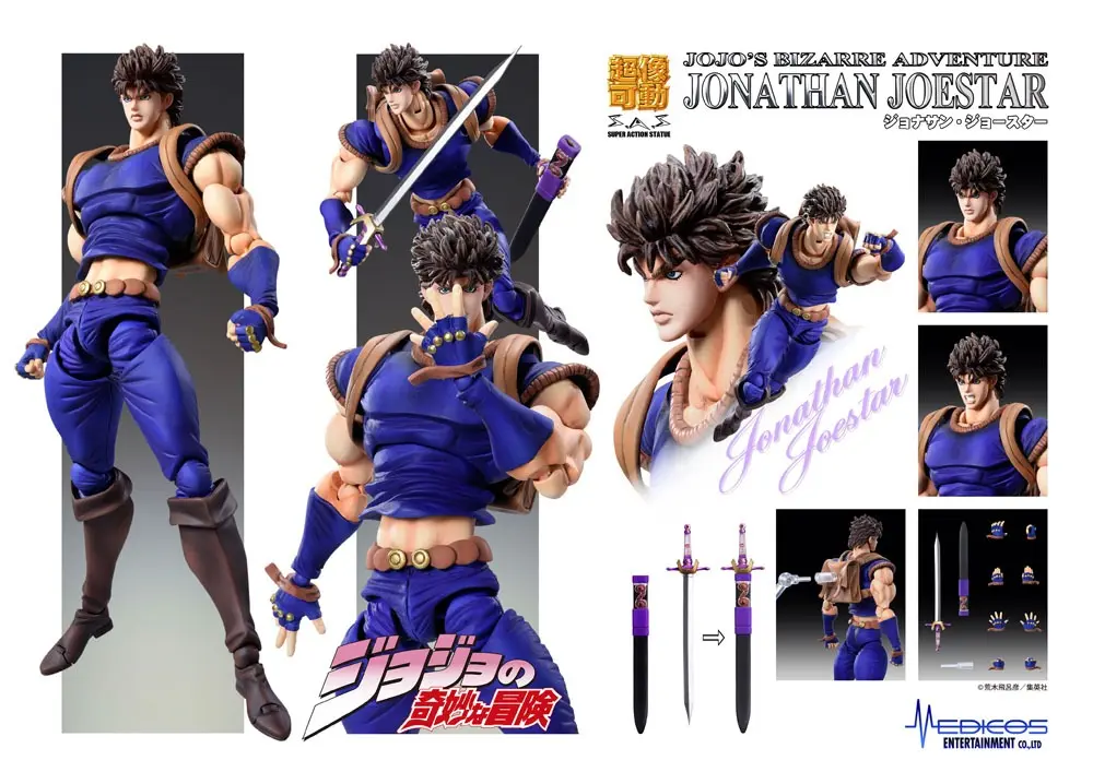 JoJo's Bizarre Adventure Super Action Chozo Kado (Jonathan Joestar) akciófigura 17 cm termékfotó