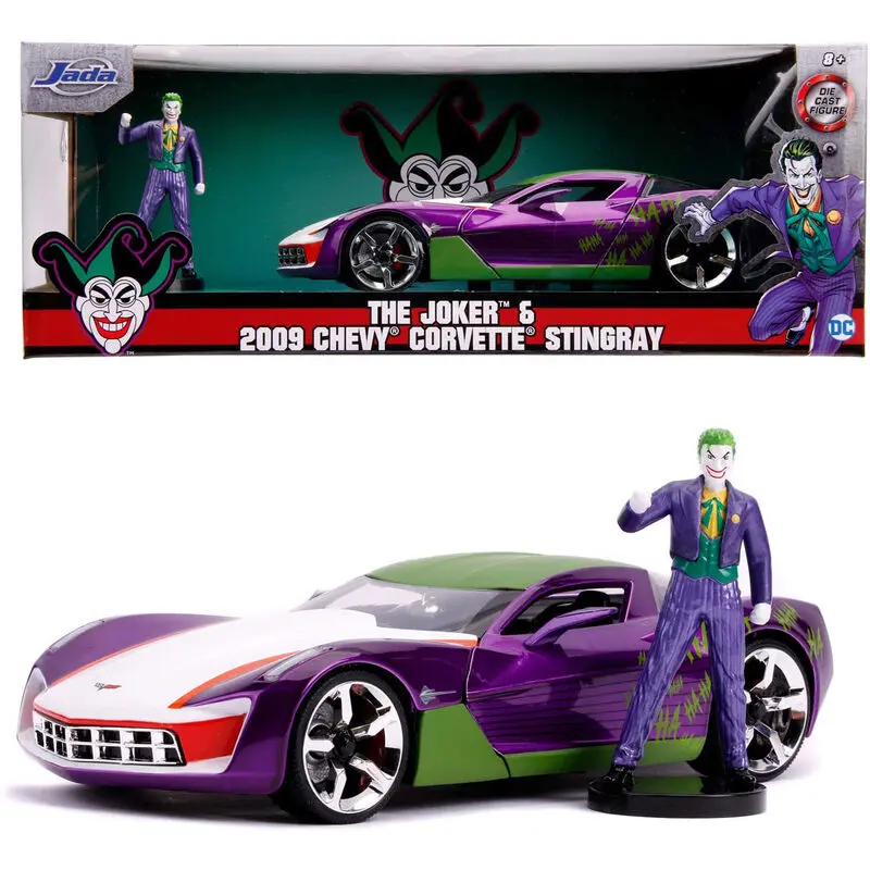 Joker Chevy Corvette Stingray 2009 car + figura szett termékfotó