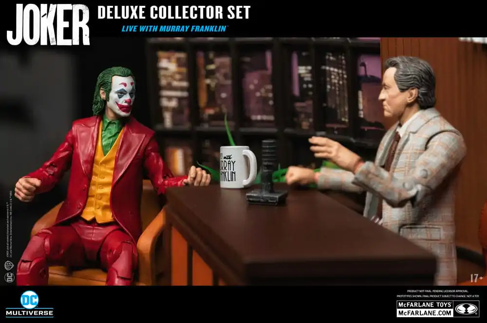 Joker DC Multiverse (Joker Movie) Deluxe Colllector The Joker (Live with Murray Franklin) akciófigura Limitált kiadás 18 cm termékfotó