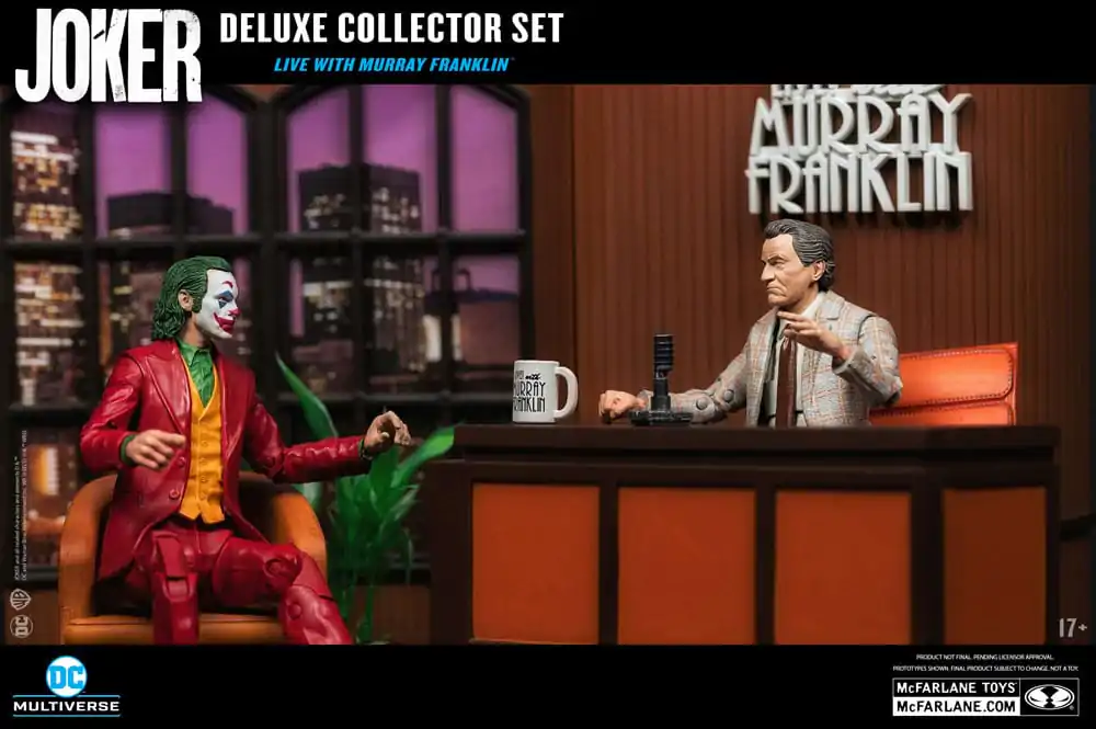 Joker DC Multiverse (Joker Movie) Deluxe Colllector The Joker (Live with Murray Franklin) akciófigura Limitált kiadás 18 cm termékfotó