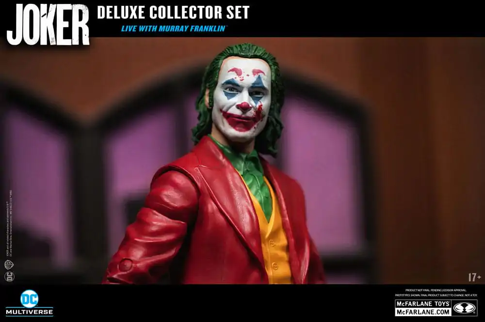 Joker DC Multiverse (Joker Movie) Deluxe Colllector The Joker (Live with Murray Franklin) akciófigura Limitált kiadás 18 cm termékfotó